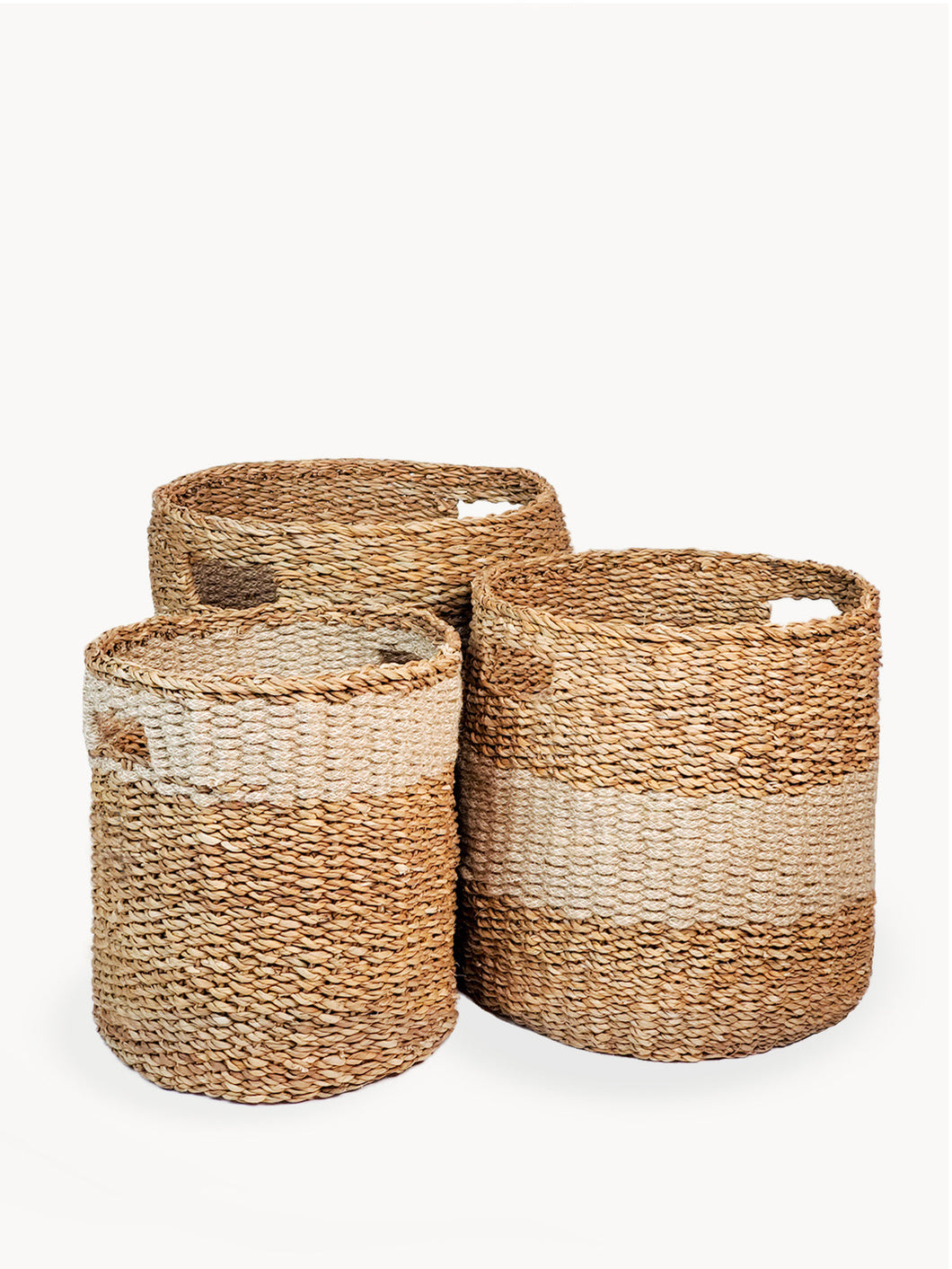 Savar Hamper Basket with Handle - Natural